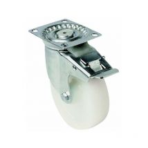 Roulette polyamide blanc fixediam 200 h 235