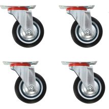 4 Pcs Roulettes Pivotantes 75 Mm Roulettes Meuble Roulettes De Transport Bzreh1457315
