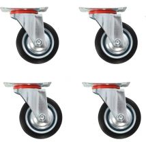 Roulettes pivotantes 4 pcs 75 mm QOI15558 design in