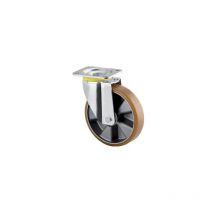 Roulettes pivotantes sur platine bandage polyuréthane pour charges lourdes - type 4680, ø 200 mm, charge 800 kg Tente