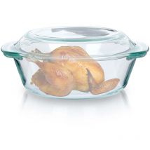 Runde ofenfeste Form zum Backen und Gratiniert