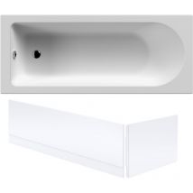 Balterley - Round Single Ended Bath with Front and End Bath Panel - 1700 x 700mm