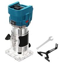 Router di rifinitura, utensile per fresatura senza fili Brushless da 850 w, rifinitore elettrico per legno a mano da 1/4' a 6 velocità (senza