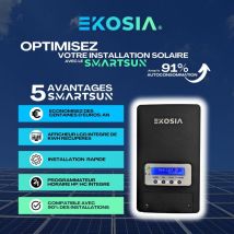 Routeur Solaire Ekosia V2.2 - Optimisé, Réactif, Économique - Version Filaire - Compatible Onduleur Hybride - Pour chauffe eau Thermostat Mécanique
