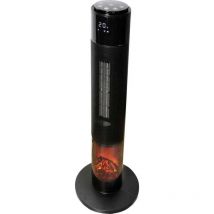 Rowi - Keramik-Turmheizlüfter hkt 2000/2/1 odf Flame mit Flammeneffekt Heizlüfter