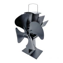 Ofenventilator stromlos 22 x 16 x 9 cm schwarz Ofenventilator - Rowi