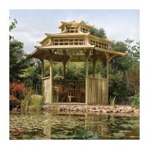 Oriental Pagoda - Natural timber - Rowlinson