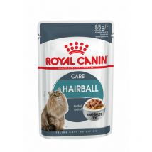 Royal Canin - hairball care 85g (Salsa) para gatos ayuda a controlar la formación de bolas de pelo - 12 Sobres 85g