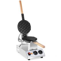 Gaufrier Électrique Professionnel Rond Rotatif Machine Gaufres 1415w Inox Alu