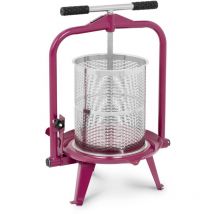 Pressoir À Baies Fruit Presse Jus Manuel Extracteur Mécanique Vin Claie Inox 14L
