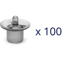 Royal cups - 16 x 19 mm - 100 pieces White cup Royal jar