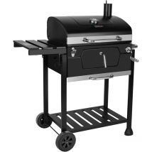 Royal Gourmet - Barbecue Charbon de Bois - Grill à Charbon 100 x 64,5 x 104,5 cm - Barbecue sur chariot avec Couvercle - Thermomètre et Poignée en