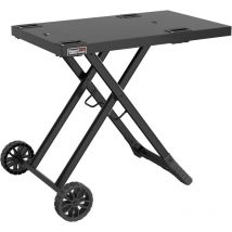 Royal Gourmet - Grilltisch Klappbar Grillwagen für Gasgrill, Outdoor Grillständer für Tischgrill, Faltbarer Rollwagen mit Haken, Klapptisch zum