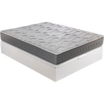 Pack Descanso Royal Sleep Colchón Viscoelástico Ceramic Plus con Canapé Abatible Gran Capacidad Blanco, Montaje en domicilio incluido 150x190