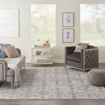 Royal Terrace BI43 bgebl 160cm x 221cm Rectangle - Blue and Beige