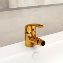 Berkfield Home - Royalton Bathroom Bidet Mixer Tap Gold 13x12 cm