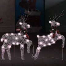 Berkfield Home - Royalton Christmas Reindeers 2 pcs Gold 40 LEDs