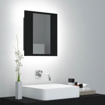 Royalton - led Bathroom Mirror Cabinet Black 40x12x45 cm