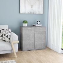 Royalton Sideboard Concrete Grey 80x36x75 cm Engineered Wood