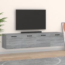 Royalton - Wall Cabinets 2 pcs Grey Sonoma 60x36.5x35 cm Engineered Wood