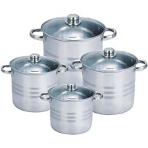 Batteria Da Cucina Royalty Rl-sp8 Acciaio Inox 6,5l A 12,5l