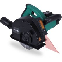 Rozadora de paredes con láser - 1700W - 150mm - Incluye 2 discos de diamante, adaptador de aspiradora y bolsa de almacenamiento - Vonroc