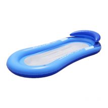 Lifcausal Hamac Portatif Gonflable avec Matelas Flottant Pliable pour Piscine, Plage et Fêtes d'Été en Extérieur