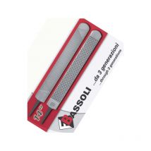 Râpe STANDARD 14'' più manche bois: Râpe à râpe Bassoli standard plate type 14' pour fripouille