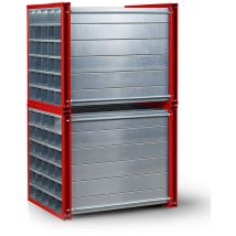 Rr Industrietechnik Wabenregal Rwr-16/1 1000x1000x1000mm Mit 16 Fächern Ral 7016 Anthrazitgrau