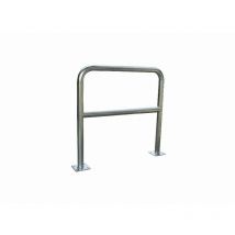 Viso - Schutzgitter mit Platte 150 x 150 mm verzinkter Stahl - 1000 x 1000 m - Ø40 mm - BAR400GAL