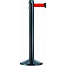 Schwarzer Pfosten Rs4bkre, Rotes Band, Durchm. 80, 4 M Metallarbeiten 758159585