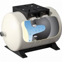 Global Water Solutions - Réservoir à diaphragme gws Horizontal - Capacité : 60 litres acs - Raccordement f 1' Inox 316 - Pression maxi : 10 bars