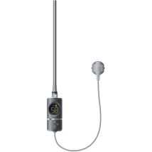 Ml-design Élément Chauffant Anthracite 300w Avec Thermostat Et Écran Lcd Résistance Électrique Pour Radiateur Salle De Bain Avec Interrupteur Marche/