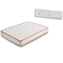 Hogar24 - Rt50-Colchón Viscoelástico 150 x 190 Cm + Almohada Viscoelástica 100%, Anti-Acaros, Con Tejido 3D y Aloe Vera, Gama Prestige Hotel