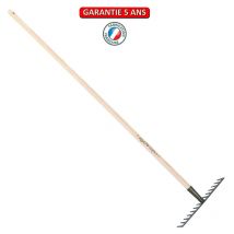 Outils Perrin - Râteau soudé 14 dents droites manche 150cm - Gris algue