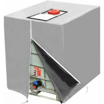 Rtgpt Bâche pour Cuve 1000 l, Bâche de Protection Solaire pour Réservoir d'Eau de Pluie ibc, Anti-Poussière et Anti-UV, Housse de Protection, Bâche