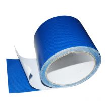 Ruban Adhésif de Réparation de Bâche, Ruban D'étanchéité pour Camion ou de Serre, Toile de Tente ou Tonnelle (8 cm x 5 m, Bleu)