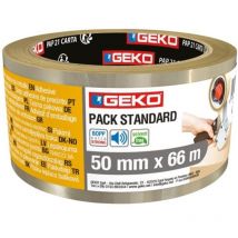 Adh emball X6 trans 50X66MM lot X6 18000/146 - Geko