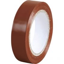 Eur Ohm - Cinta aislante el ctrica 15mm x 10m Color Marr n