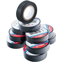 Schwarzes Klebeband 10 Rollen 15mm x 10m Geco