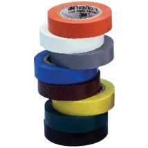 Ruban adhésif pvc pour cable électrique - l 15mm - Long 10m jaune