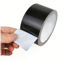 Ruban adhésif en toile 50mm x 25m Duct Tape Extra Fort - Réparation, fixation, étanchéité, emballage, multi-usages Noir