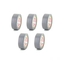 Lot de 5 rubans adhésifs électriques Scapa pvc - 19mm - 2702-19-gris