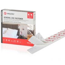 Ruban double face Velcro White 20 mm x 5 m