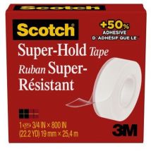 Ruban adhésif Scotch cacheter Super-Hold - Longueur 25,4 m