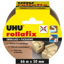 Adhésif Rollafix Emballage 66mx50mm Marron Uhu