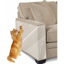 Niceone - Ruban Anti-Rayures pour Chats, Protecteur de Meubles de 8 Pièces, Feuilles de Ruban de Dressage Anti-Rayures Transparentes Double Face pour