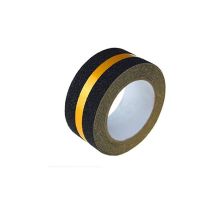 Cyslmuk - Ruban antidérapant avec bande réfléchissante, jaune, antidérapant, antidérapant, haute adhérence, 50 mm x 50 m, pour sol, escaliers,