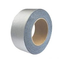 Ruban Butyle, 5cm x 1.0mm x 5M Ruban Adhésif pour Fuite eau de Tuyau Toit Tôle, Ruban Industriel Indéchirable en Aluminium, Ruban de Réparation