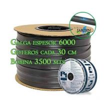 Suinga - Gaine goutte à goutte 16mm, 3500 metres. Goutteurs 1,5 l/h tous les 30 cm. Epaisseur de paroi 6 mil